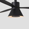 Ventilateur de Plafond Amelia II Black Ø 132 cm - Éclairage LED 20W Variable, Moteur DC Économe 28W, 6 Vitesses, Mode Été/Hiver, Télécommande - Noir Mat