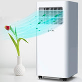 KLIM K9000 Climatiseur Mobile 9000 BTU - Appareil 3-en-1 avec Refroidissement, Déshumidificateur et Ventilateur, Mode Silencieux, Classe Énergétique A - Blanc