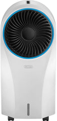 De'Longhi EV250 WH Rafraîchisseur d'Air Mobile - Appareil 3-en-1 avec Humidification, Ioniseur et Ventilation, Autonomie 6h, Réservoir 4,5L, Protection IPX4 - Blanc