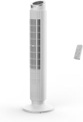 Rowenta Eole Silence Force VU7025F0 - Ventilateur colonne ultra-silencieux, moteur Effitech économe 30W, 8 vitesses, oscillation 90°, télécommande, Blanc Neige