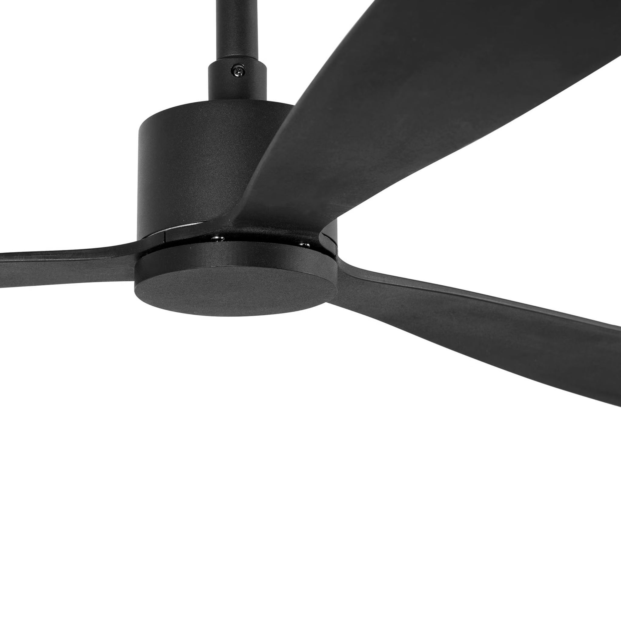 Ventilateur de Plafond Design Amelia Black Ø 132 cm - Moteur DC Basse Consommation 28W, 6 Vitesses, Fonction Été/Hiver, Télécommande Incluse - Noir Mat