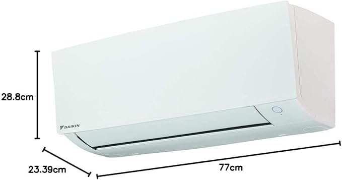 Daikin Sensira Climatiseur Split Mural Réversible 12 000 BTU (3,5 kW) - FTXC35 / RXC35, Classe A++/A+, Ultra Silencieux 20 dB, Gaz R32 - Kit d'Installation 5m Inclus - Blanc