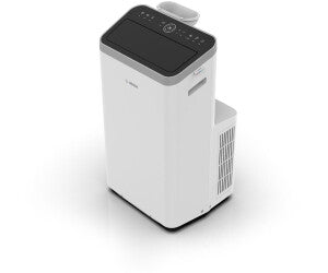 Bosch Cool 4000 Climatiseur Mobile 9 000 BTU (2,6 kW) - Appareil 4-en-1 avec Déshumidification et Ventilation, Silencieux en Mode Nuit, Classe Énergétique A+, Pour 35 m² - Blanc/Noir