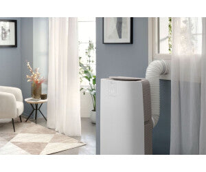 De'Longhi Pinguino PAC AP120 Gentle Jet Climatiseur Mobile 12 000 BTU - 3-en-1 avec Refroidissement, Déshumidification et Ventilation, Technologie Flux d'Air Doux, Mode Silence, Idéal pour 110 m³ - Blanc
