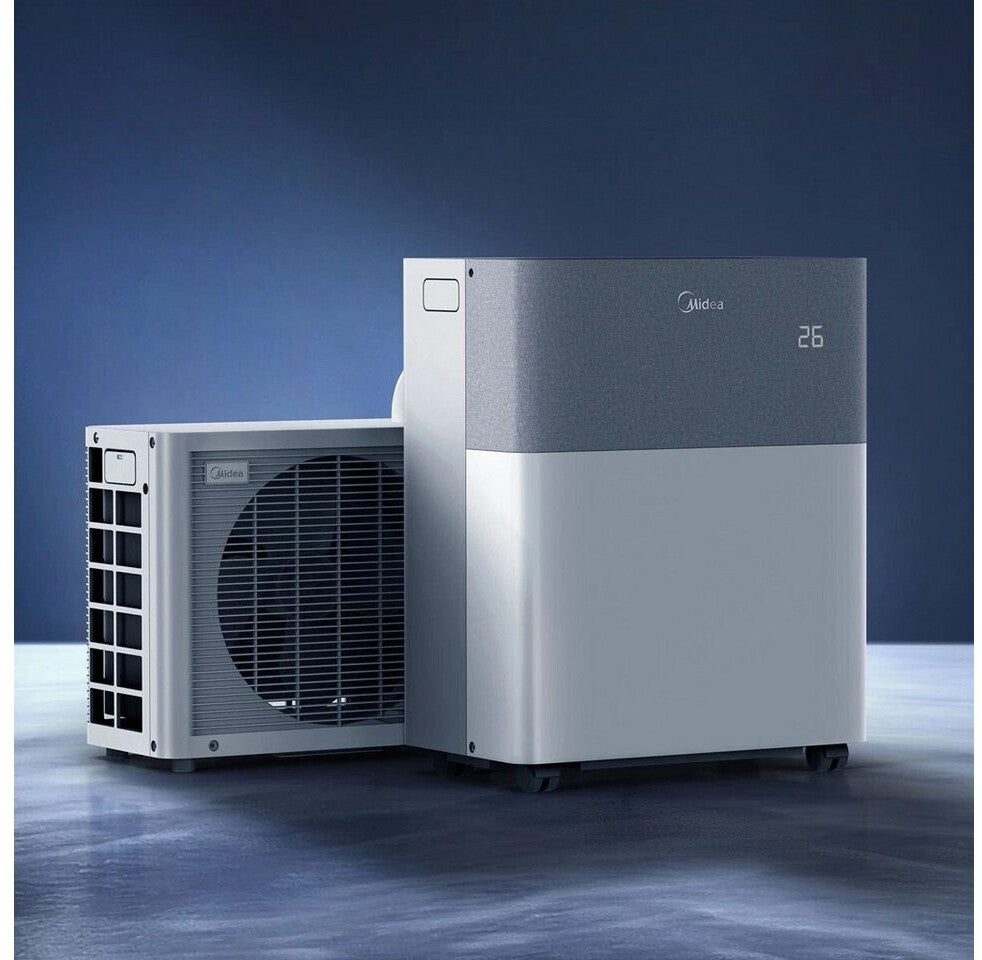 Midea PortaSplit Climatiseur Split Mobile Réversible 12 000 BTU (3,5 kW) - Appareil 3-en-1 avec Chauffage et Climatisation, Wi-Fi Intelligent, Silencieux 39 dB, Classe Énergétique A++/A+ - Blanc
