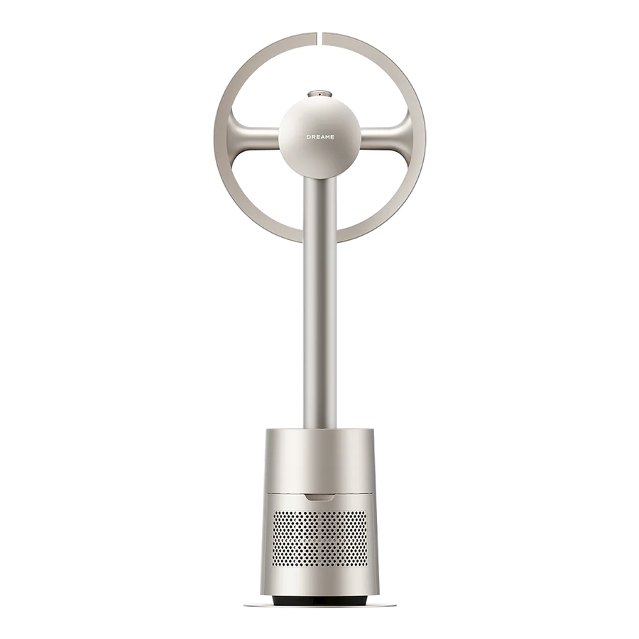Dreame MF10 - Ventilateur colonne sans pales connecté WiFi, 270° GyroWing, moteur 55W, 10 vitesses, TempSync, Or titane