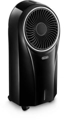 De'Longhi EV250 BK Rafraîchisseur d'Air Mobile - Appareil 3-en-1 avec Humidification, Ioniseur et Ventilation, Autonomie 6h, Réservoir 4,5L, Protection IPX4 - Noir
