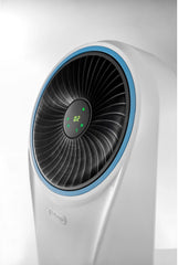 De'Longhi EV250 WH Rafraîchisseur d'Air Mobile - Appareil 3-en-1 avec Humidification, Ioniseur et Ventilation, Autonomie 6h, Réservoir 4,5L, Protection IPX4 - Blanc