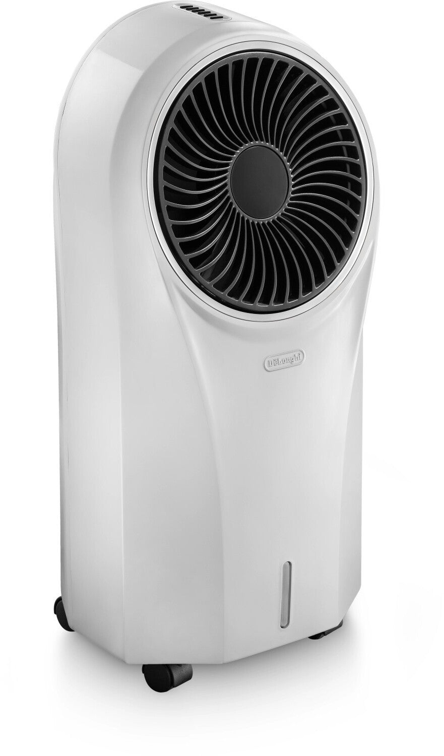 De'Longhi EV250 WH Rafraîchisseur d'Air Mobile - Appareil 3-en-1 avec Humidification, Ioniseur et Ventilation, Autonomie 6h, Réservoir 4,5L, Protection IPX4 - Blanc