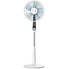 Rowenta Turbo Silence VU5640F2 - Lot de 2 ventilateurs sur pied, 40 cm, débit d'air 72 m3/min, 45 dB(A), oscillation automatique, Blanc et Bleu