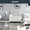Rowenta Turbo Silence VU5640F2 - Lot de 2 ventilateurs sur pied, 40 cm, débit d'air 72 m3/min, 45 dB(A), oscillation automatique, Blanc et Bleu