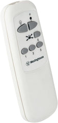 Westinghouse Bendan 7214040 - Ventilateur de plafond d'intérieur 132 cm avec luminaire verre opale dépoli, 5 pales, télécommande - Blanc
